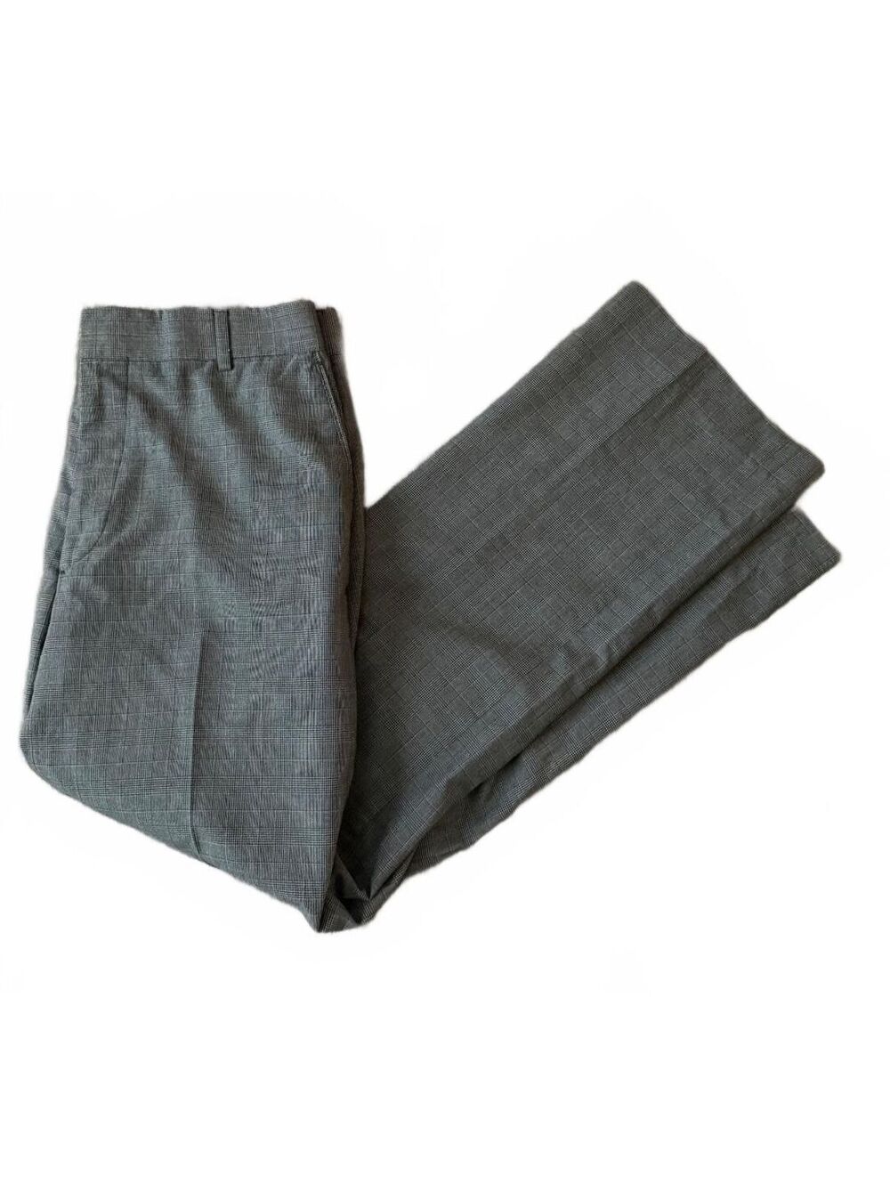 Banana Republic Men's Tailored Fit Dress Pants Size 33 x 32 Glen Plaid Preppy